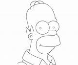 Homer Colouring sketch template