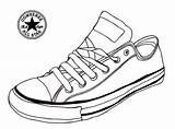 Coloring Tennis Shoe Pages Converse Shoes Sneaker Color Getcolorings Col sketch template