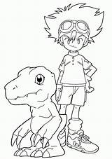 Digimon Agumon Digimons Veemon Kamiya Taichi Popular Gomamon sketch template