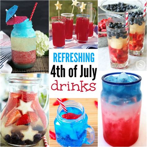 july drink recipes fourth  july drinks  wont   put
