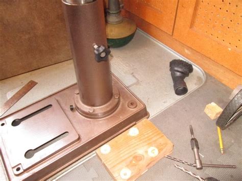 adding counter weight  drill press table drill press table drill