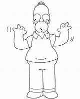 Homer Simpson Winslow Topcoloringpages Simpsons sketch template