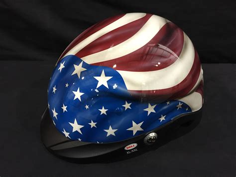 american flag helmet custom cutting edge illusions