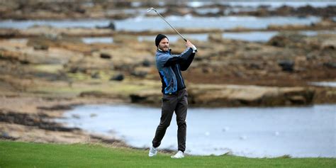 10 glorious photos of christian grey playing golf