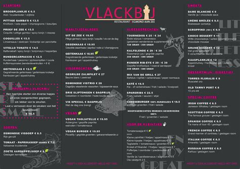 menukaart restaurant vlackbij egmond aan zee eetnu