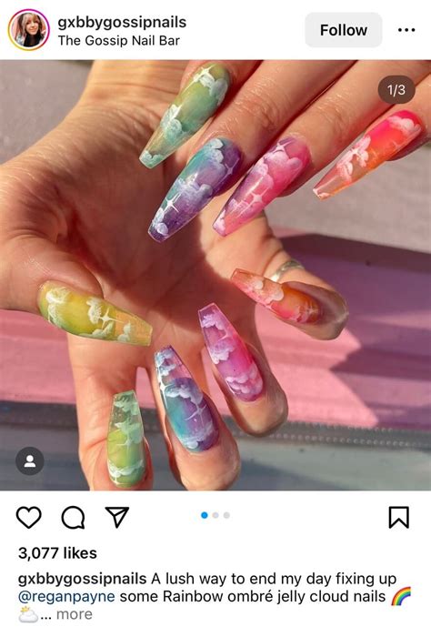 fluffy cloud nail designs  wear   hands perfect
