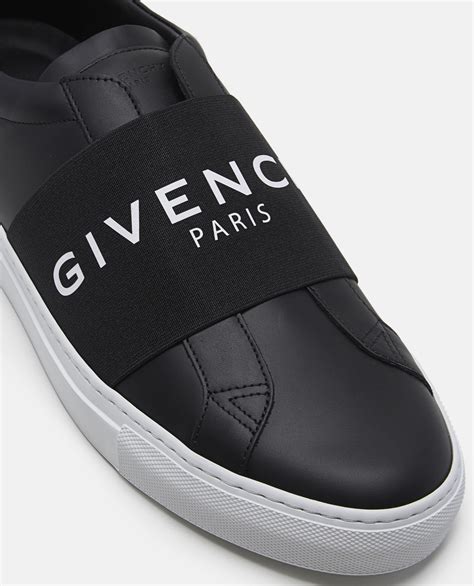 givenchy leather paris elastic band sneaker  black  men lyst