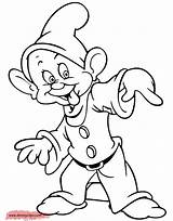 Snow Coloring Dopey Pages Seven Dwarfs Disney Dwarves Colouring Cartoon Sheets Disneyclips Tongue Sticking His Funstuff sketch template
