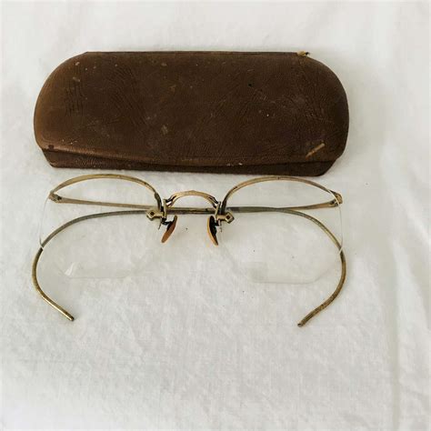 Antique Eyeglasses Gold Wire Rim 10 12k Gold Filled Rims Collectible