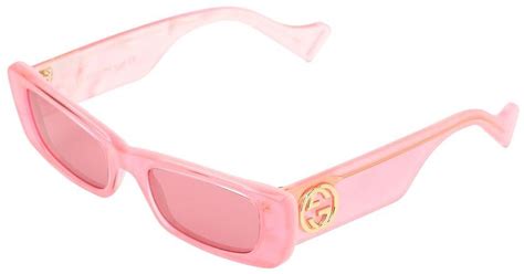 Gucci Fluo Square Acetate Sunglasses In Neon Pink Pink Lyst