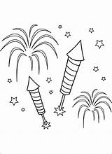 Feuerwerk Malvorlagen Ausmalbilder Vorlage Ausdrucken Fireworks Diwali Artificiales Fuegos Disimpan sketch template