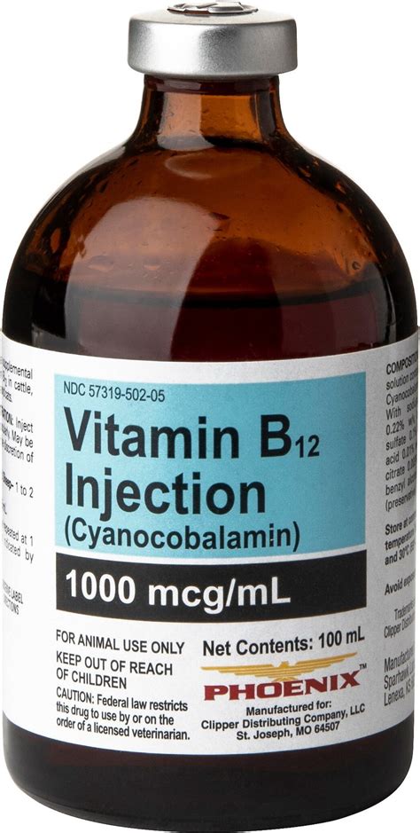 Vitamin B12 Generic Injectable Solution 1000 Mcg 100 Ml Vial
