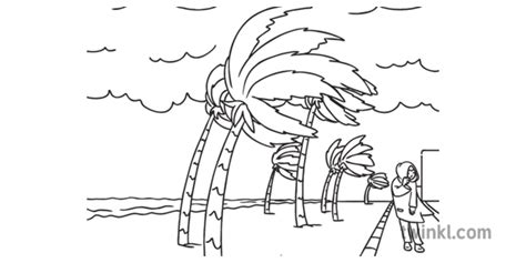 windy weather  weather station aistear colouring pages english ks bw