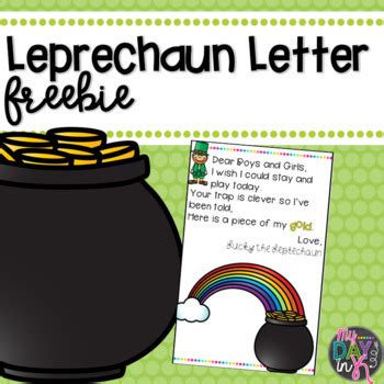 leprechaun letter   day   teachers pay teachers