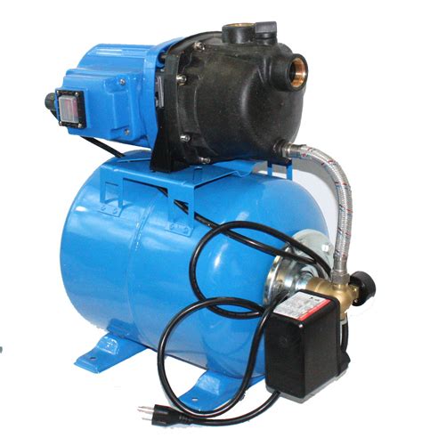 shallow garden water pump  booster system gph   hp pump wtank econosuperstore