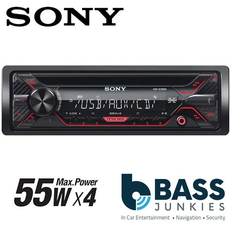 sony cdx gu   single din cd mp usb aux android car stereo red display  ebay