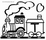 Coloring Pages Alphabet Color Educational Printable Train Kids Letter Sheet Sheets Trains School Colouring Library Found sketch template