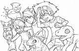 Digimon Ausmalbilder Fusion sketch template