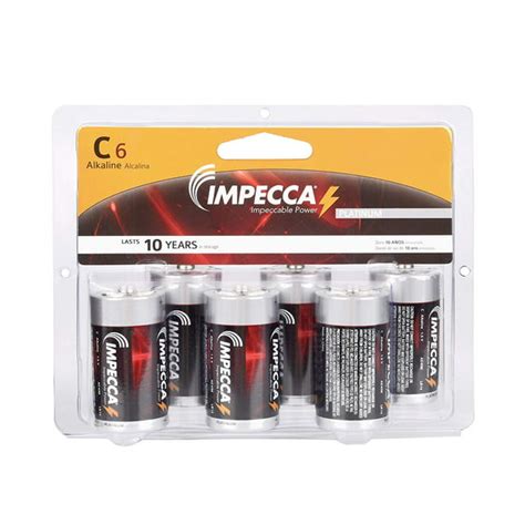 Impecca C Cell Batteries Everyday Alkaline Batteries High Performance