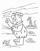 Coloring Flintstones Pages Didi Coloringpages1001 Animated Standing Man sketch template