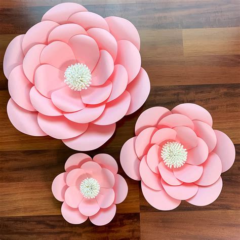 giant paper flower template  pulp