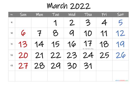 printable march  calendar  holidays  templates