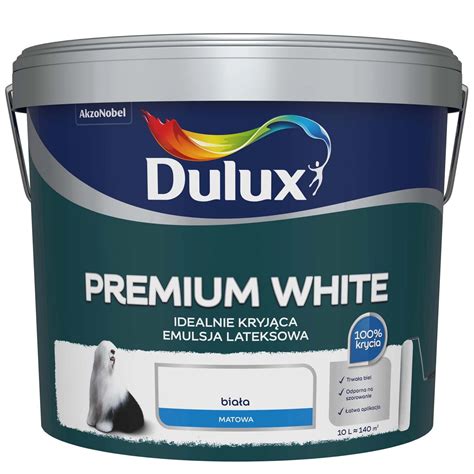 emulsja dulux premium white biala   kupuj  obi