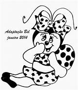 Joaninha Ladybug Mariquitas Ducks Riscos Miraculous Joaninhas Vaquitas Risco Dona Infantis Aventuras Bordado sketch template