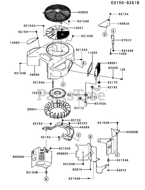 kawasaki fxv hs kawaskai engine cooling equipment parts lookup  diagrams partstree