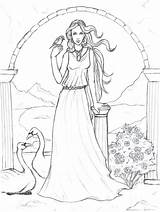 Coloring Artemis Pages Mythology Goddess Getdrawings Getcolorings sketch template