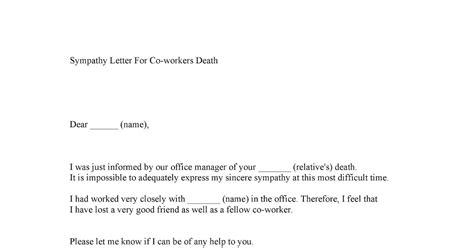 notification  death letter template  template