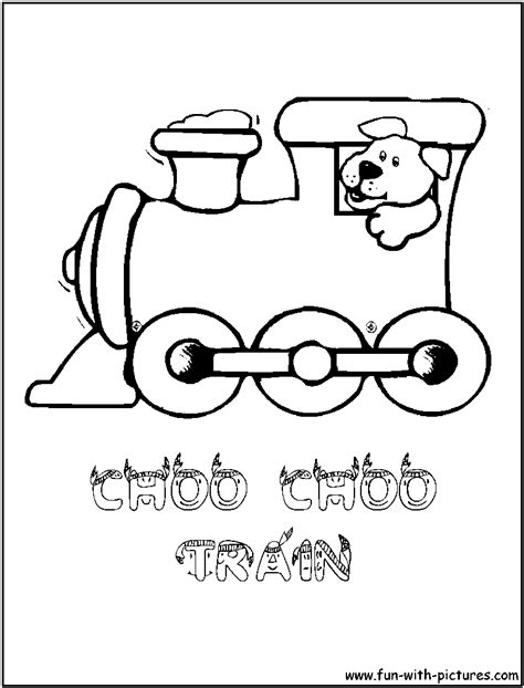 choo choo train coloring page