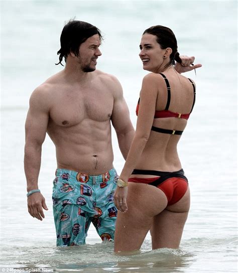 mark wahlberg reveals his physique on the beach in