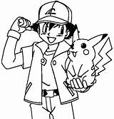 Ash Coloring Ketchum Getcolorings Pages sketch template