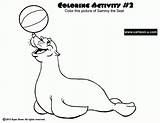 Seal Coloring Pages Baby Popular Fur sketch template