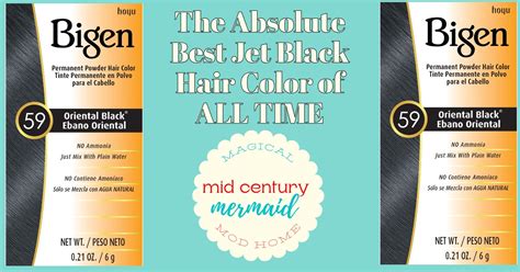 bigen the best black hair dye ever mid century mermaid