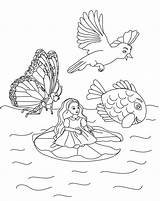 Thumbelina Coloring Pages Page4 1994 Template Index sketch template