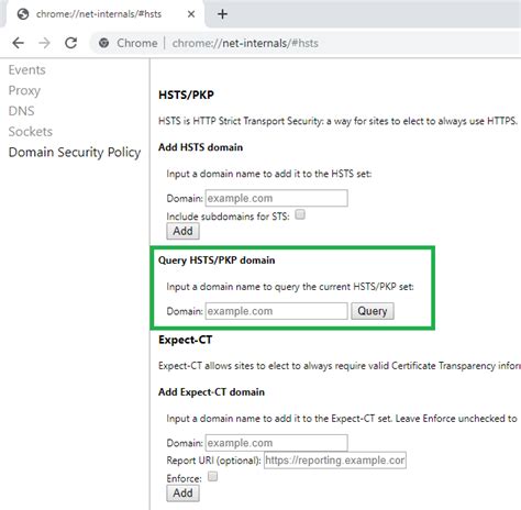 clear hsts settings  chrome firefox   browsers