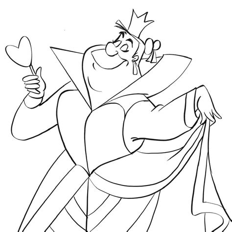 queen  hearts coloring pages