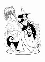 Coloring Oz Wizard Pages Witch Wicked Printable West Kids Clipart Coloring4free Fun Print Cliparts Magic Dorothy Clip Kleurplaten Characters Color sketch template