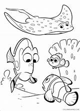 Dory Finding Coloring4free Otters sketch template