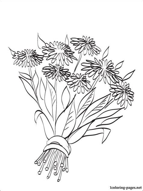 autumn flowers coloring page flower coloring pages fall flowers