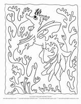 Pages Dragon Sea Coloring Seaweed Sheets Kelp Leafy Printable Creatures Kids Seahorse Silhouette Cartoon Color Print Ll Ocean Getcolorings Coral sketch template