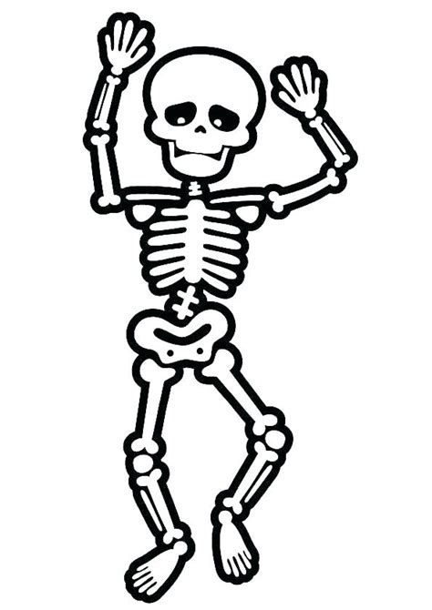 printable halloween skeleton coloring pages coloring home