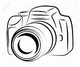Camera Drawing Canon Contour Stock Getdrawings Simplified Isolated Illustration sketch template