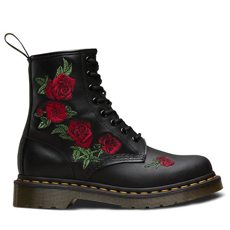 dr martens  vonda boots  eye floral womens shoes black buy womens boots