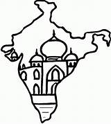 India Coloring Pages Map Kids Indian Flag Printable Drawing Colouring Sheets Pakistan God National Incredible Great Crafts Hindu Color Africa sketch template