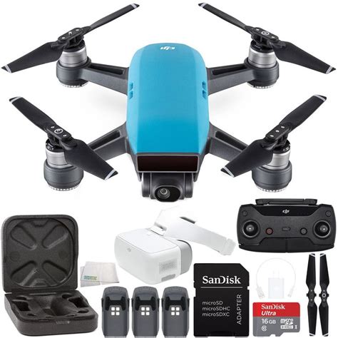 amazoncom dji spark portable mini drone quadcopter dji goggles virtual reality vr fpv pov
