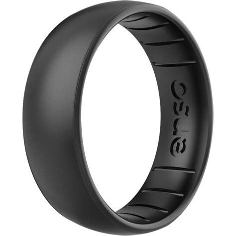 enso rings classic elements series silicone ring black