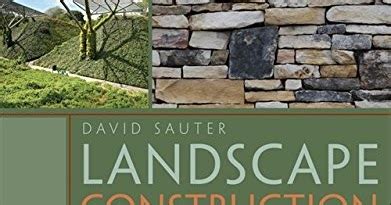 landscape construction   sauter david paperback
